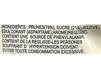 PRUNE SUCREE ET SALEE SANS NOYAU