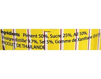 SAUCE DE PIMENT A L’AIL