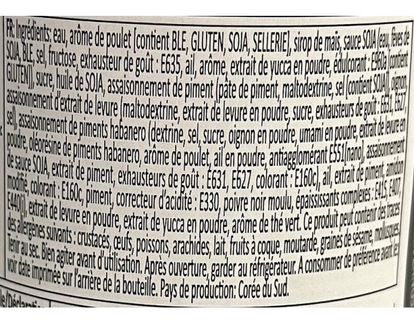 SAUCE DE PIMENT FORTE BULDAK