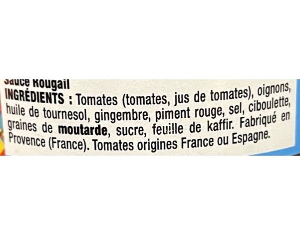 SAUCE ROUGAIL