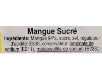 MANGUE EN TRANCHES CONFITE