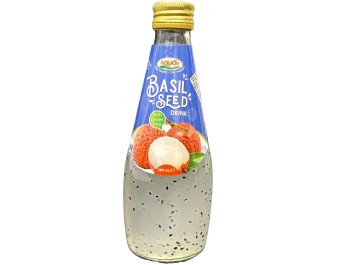 BOISSON AUX GRAINES DE BASILIC AU LYCHEE
