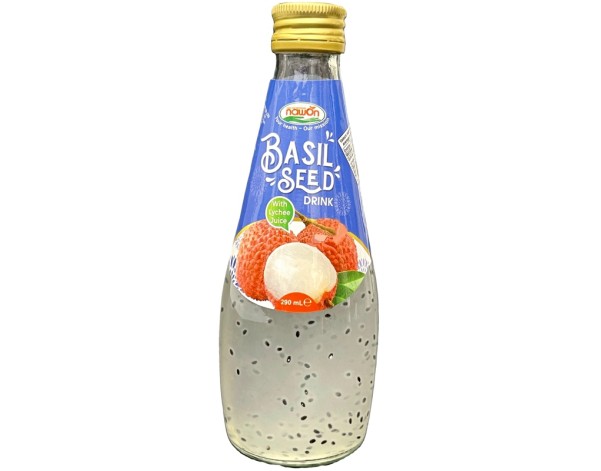 BOISSON AUX GRAINES DE BASILIC AU LYCHEE