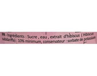 SIROP DE BISSAP / HIBISCUS