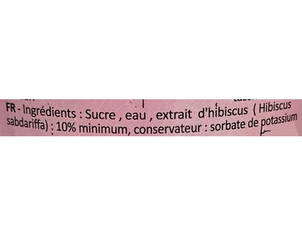 SIROP DE BISSAP / HIBISCUS