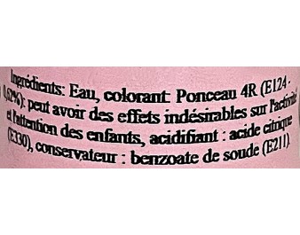 COLORANT LIQUIDE ROUGE