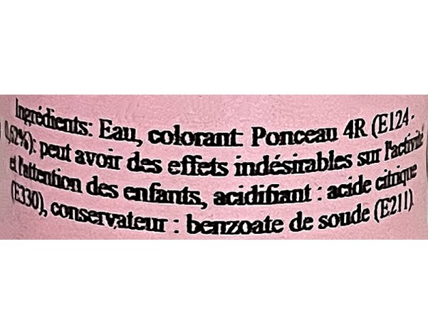 COLORANT LIQUIDE ROUGE