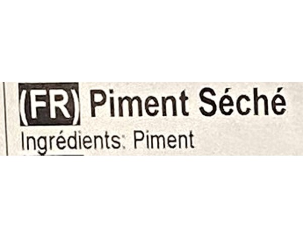 PIMENT MOYEN SECHE