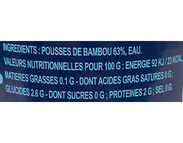 POUSSES DE BAMBOU EN DEMI AU NATUREL