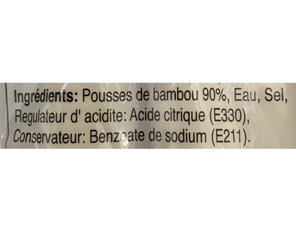 POUSSES DE BAMBOU TIP AU NATUREL