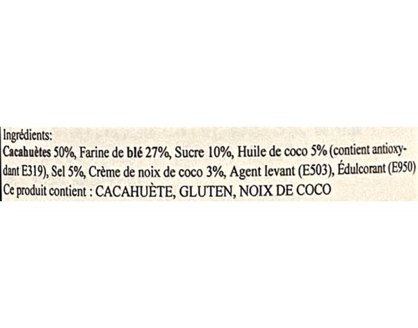CROQUETTES DE CACAHUETES AU LAIT DE NOIX DE COCO