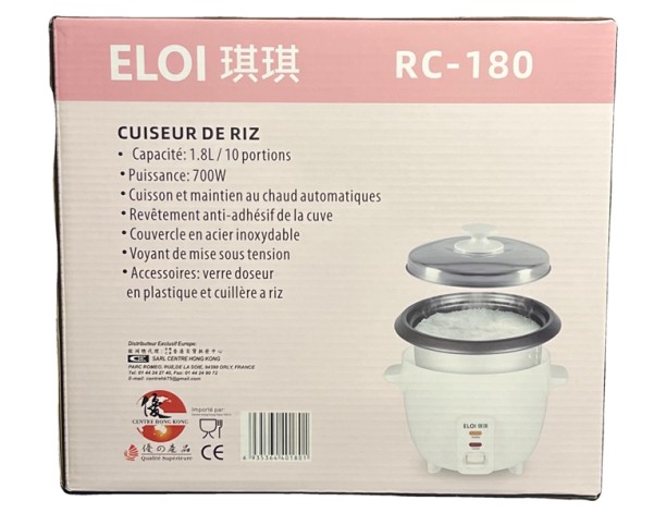 AUTO-CUISEUR DE RIZ 1,8 L RC-180