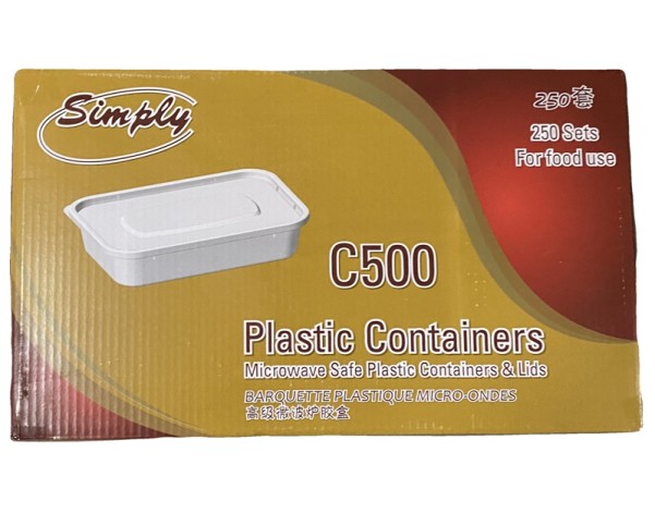 BARQUETTE PLASTIQUE 175 X 120 MM 0.50 L. 250 P.