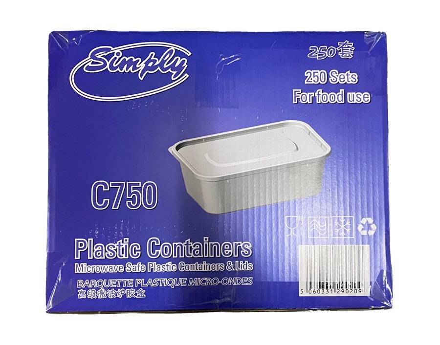 BARQUETTE PLASTIQUE 175 X 120 MM 0.75 L. 250 P.