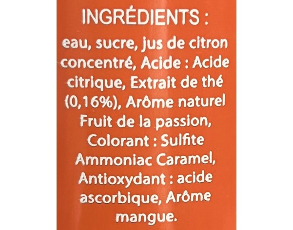 BOISSON AU THE PECHE MANGUE PASSION