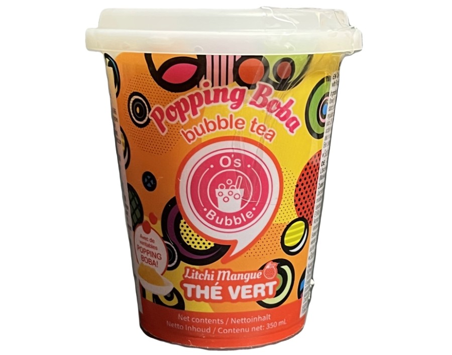 BOISSON THE VERT LYCHEE MANGUE POPPING BOBA