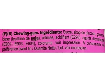 BONBON CHEWING GUM BILLES HALAL