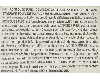 COMPLEXE CAPILLAIRE ANTI-CHUTE ACTIPOUSS PLUS 4 P.
