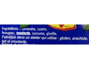 MASSALE SANS PIMENT