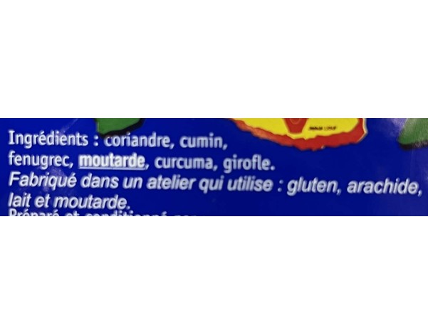 MASSALE SANS PIMENT