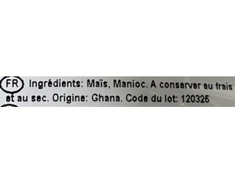 FARINE DE MANIOC ET MAIS