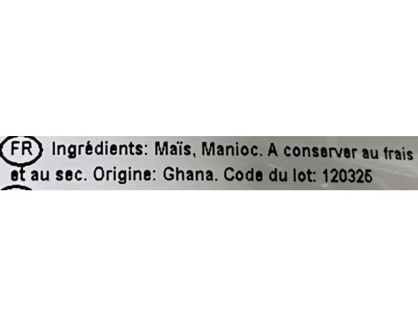 FARINE DE MANIOC ET MAIS
