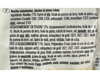 NOUILLES AROME TOOMBA EPICEE