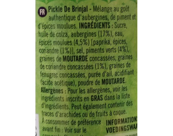MELANGE A L’AUBERGINE BRINJAL MOYEN
