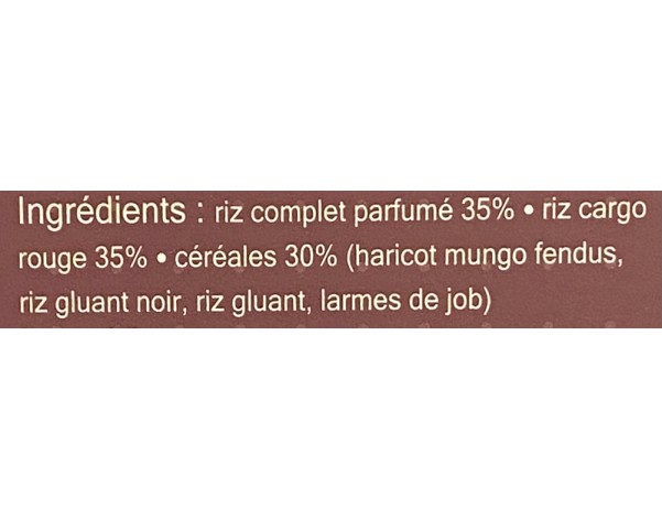 RIZ MULTI GRAIN ET CEREALE