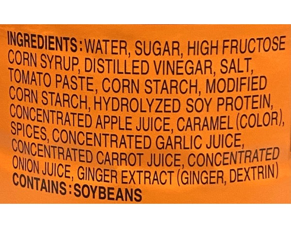 SAUCE A BASE DE LEGUMES (TONKATSU SAUCE)