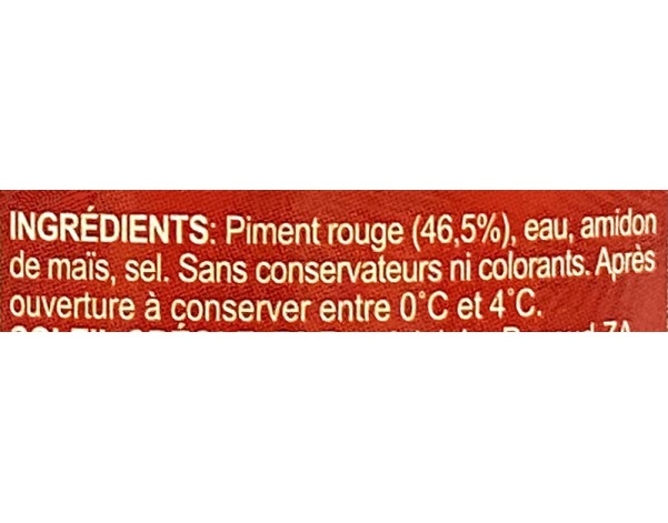 SAUCE DE PIMENT ROUGE KREOL