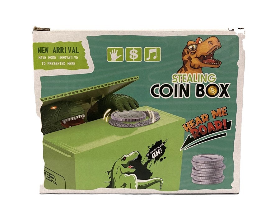 TIRELIRE DINOSAURE VOLEUR D'ARGENT