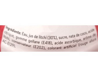 BOISSON AU LYCHEE ET NATA DE COCO (MOGU MOGU)