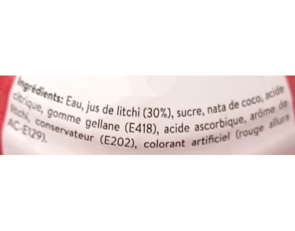 BOISSON AU LYCHEE ET NATA DE COCO (MOGU MOGU)