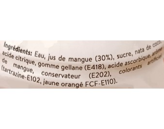 BOISSON AU MANGUE ET NATA DE COCO (MOGU MOGU)