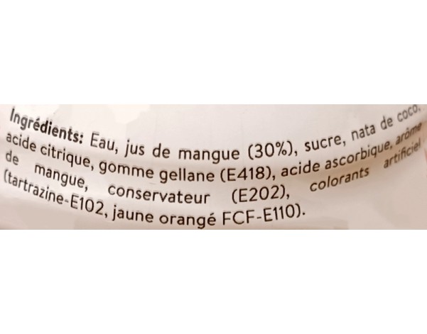 BOISSON AU MANGUE ET NATA DE COCO (MOGU MOGU)