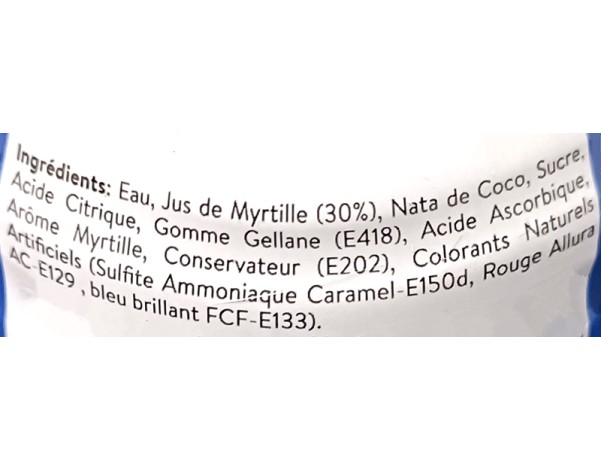 BOISSON AU MYRTILLE ET NATA DE COCO (MOGU MOGU)