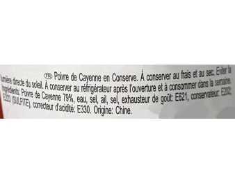 PIMENT DE CAYENNE