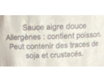 SAUCE AIGRE DOUCE