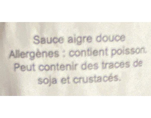 SAUCE AIGRE DOUCE