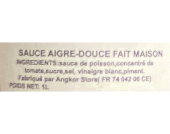 SAUCE AIGRE DOUCE