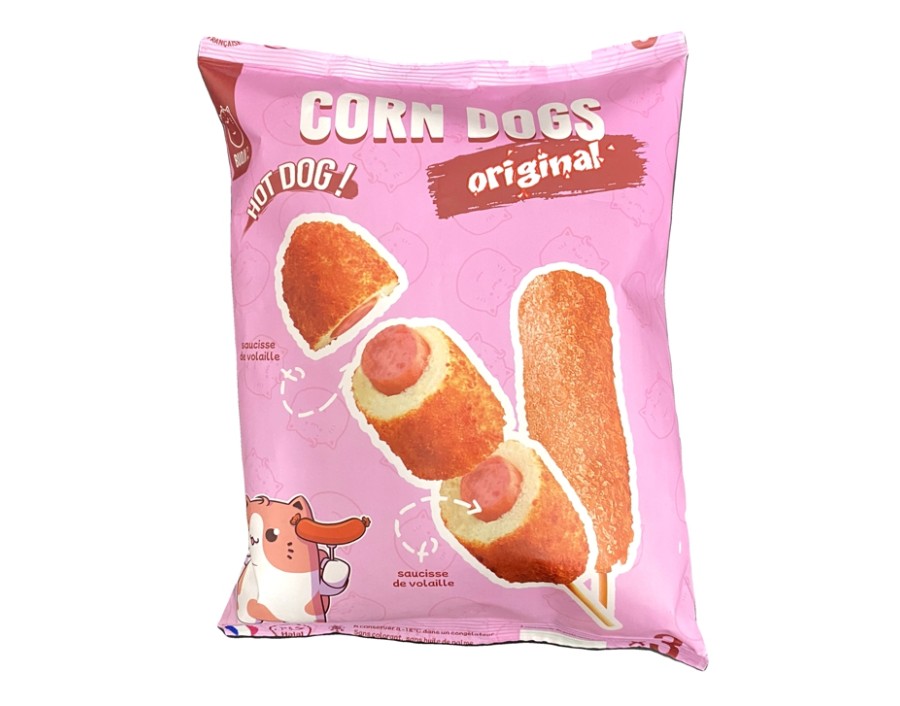 CORN DOGS SAUCISSE VOLAILLE ORIGINAL HALAL 3 P. ****