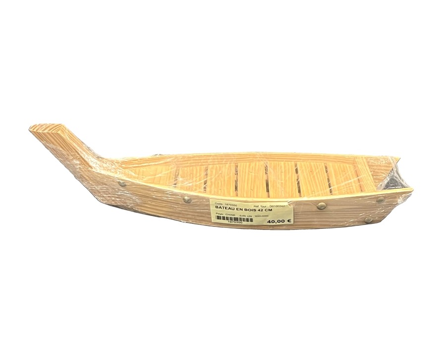 BATEAU EN BOIS 42 CM