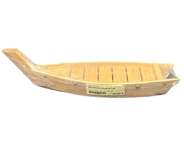 BATEAU EN BOIS 42 CM
