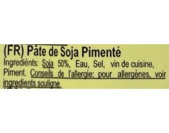 PATE DE SOJA PIMENTEE