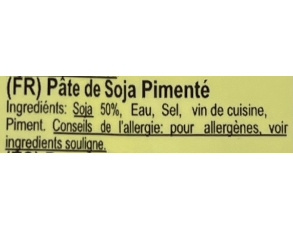PATE DE SOJA PIMENTEE