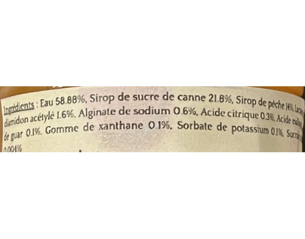 PERLES DE FRUIT PECHE