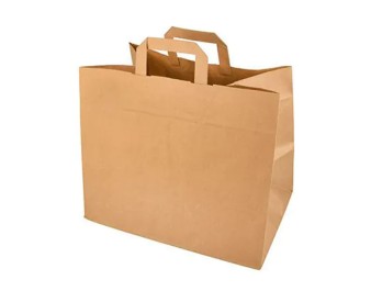 SAC / CABAS KRAFT BRUN 32 + 21  X 26 CM 50 P.