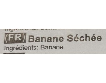 BANANE ENTIERE SECHEE