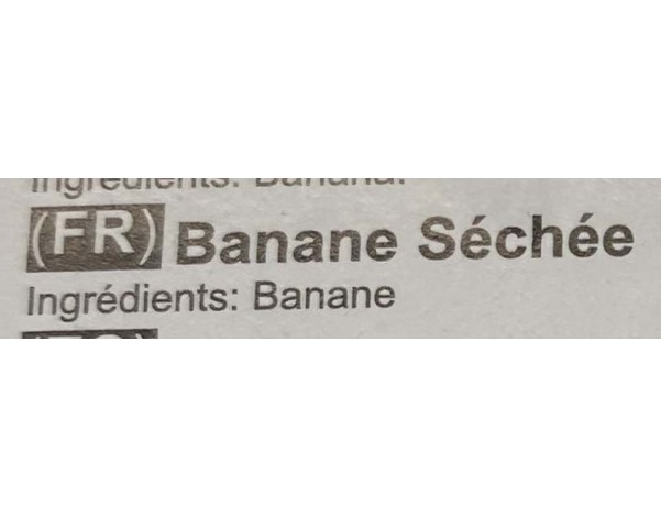 BANANE ENTIERE SECHEE